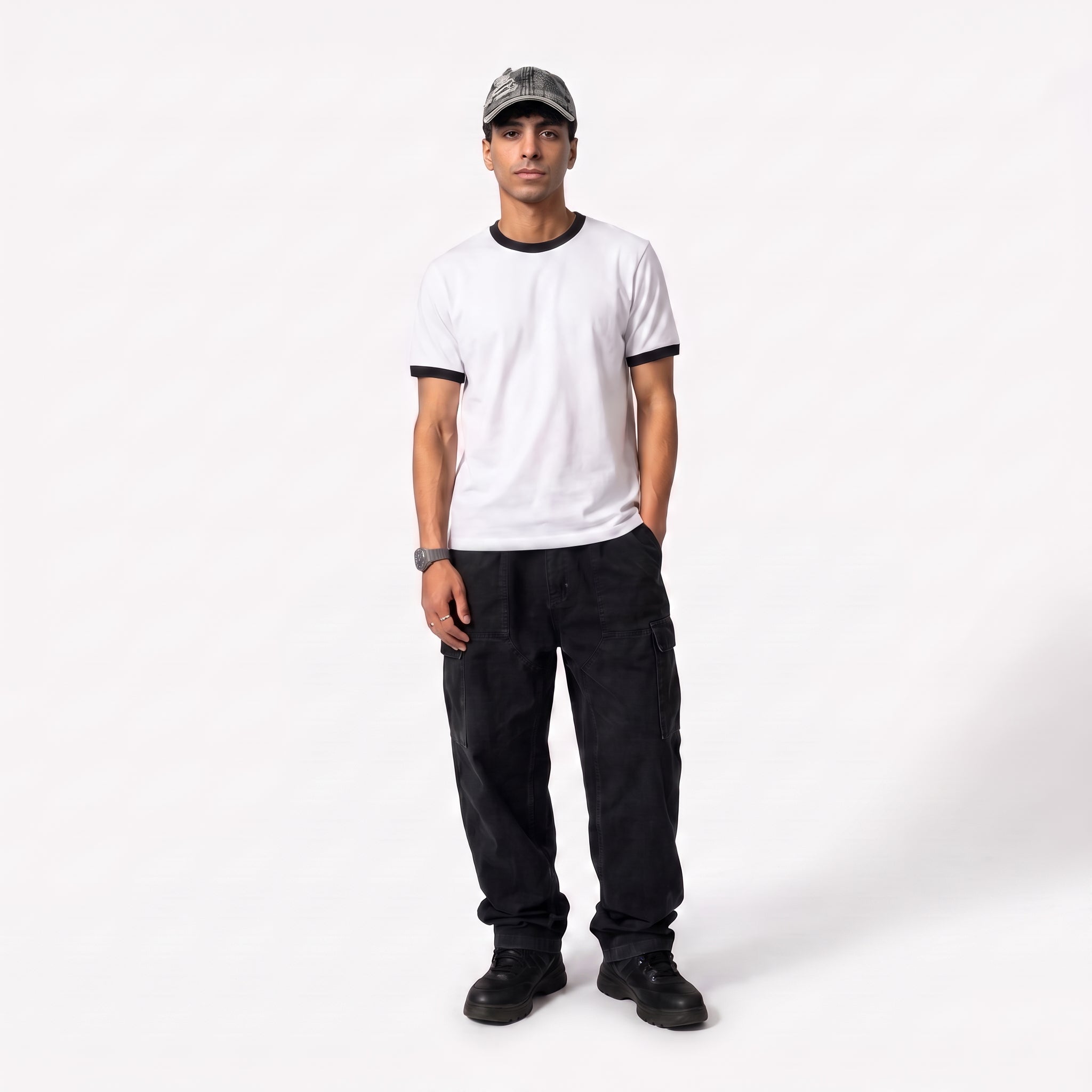 Ringer T-shirt White