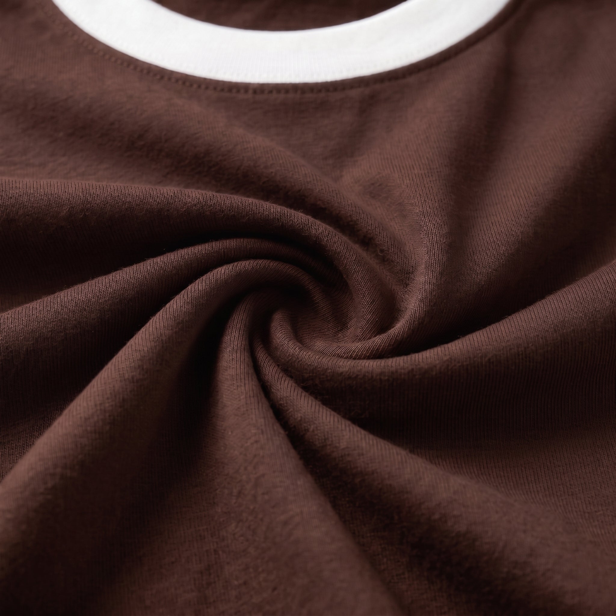 Ringer T-shirt Brown