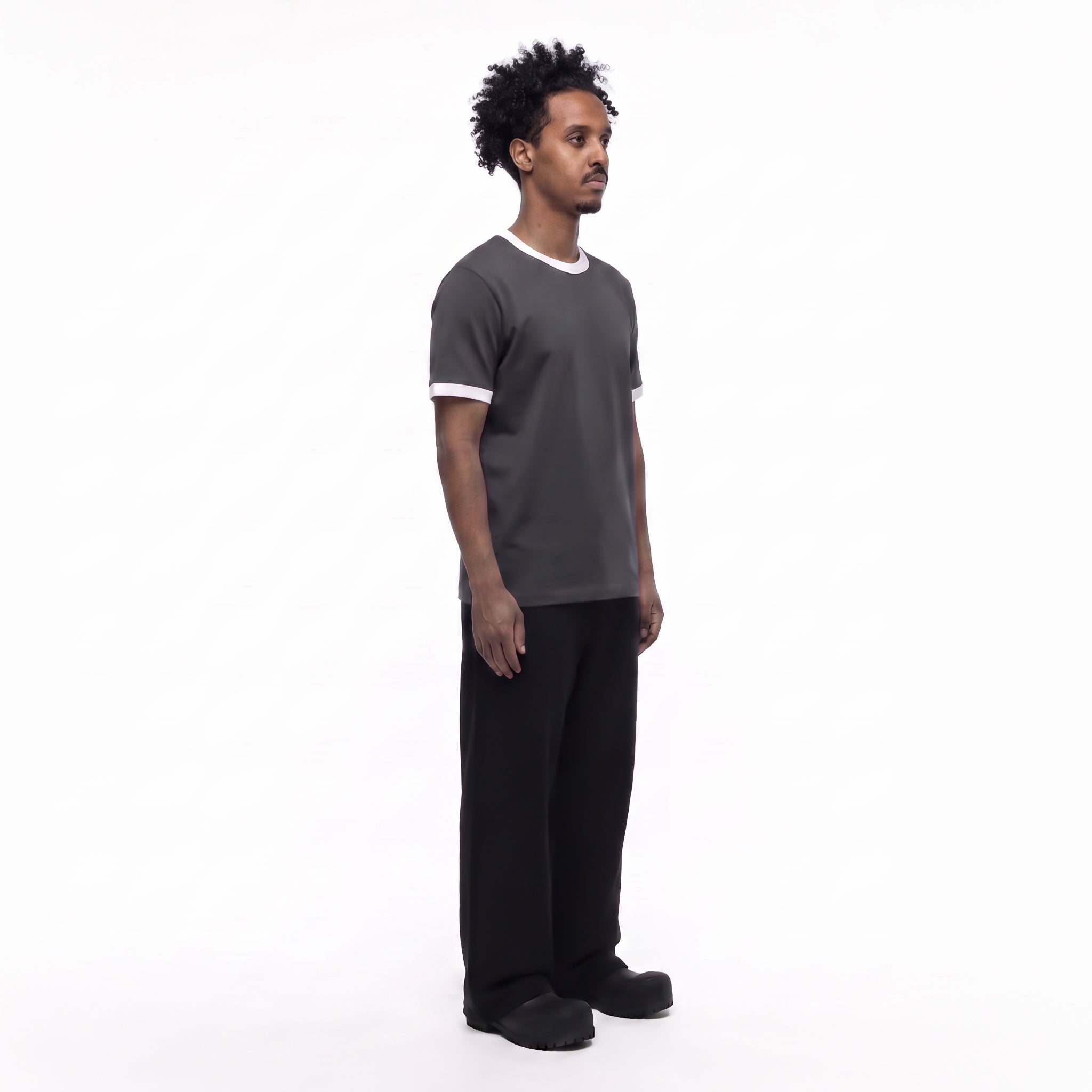 Ringer T-shirt Gray