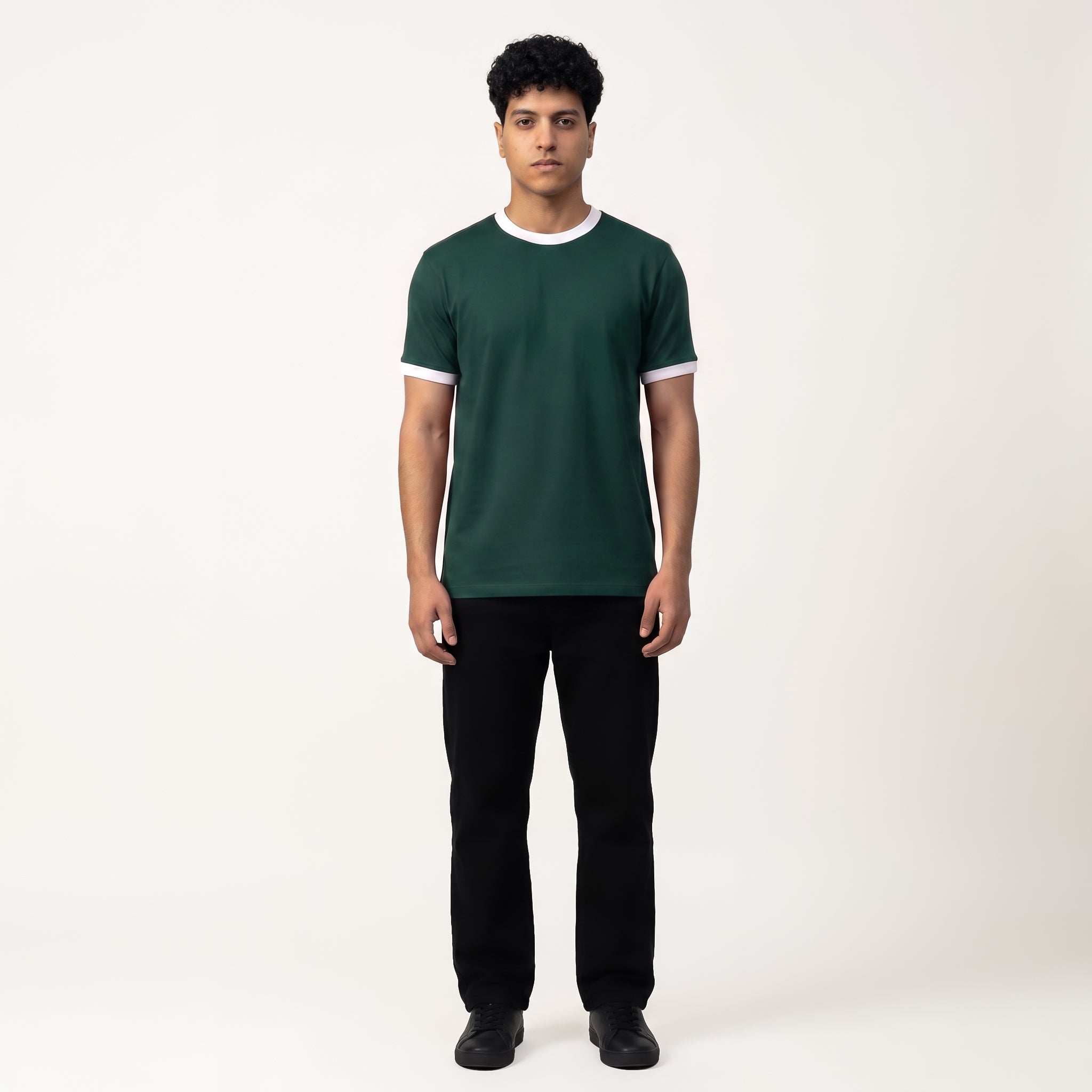 Ringer T-shirt Green
