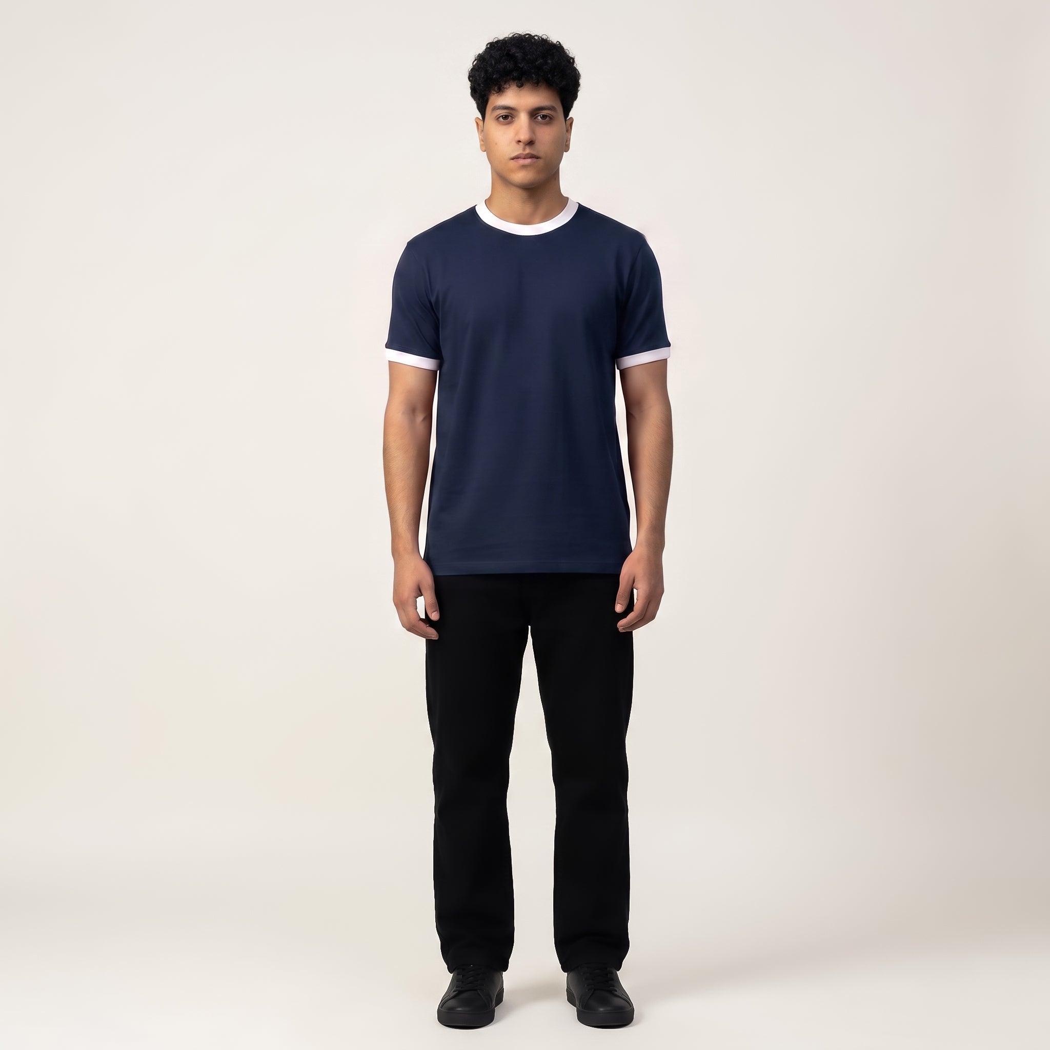 Ringer T-shirt Navy blue