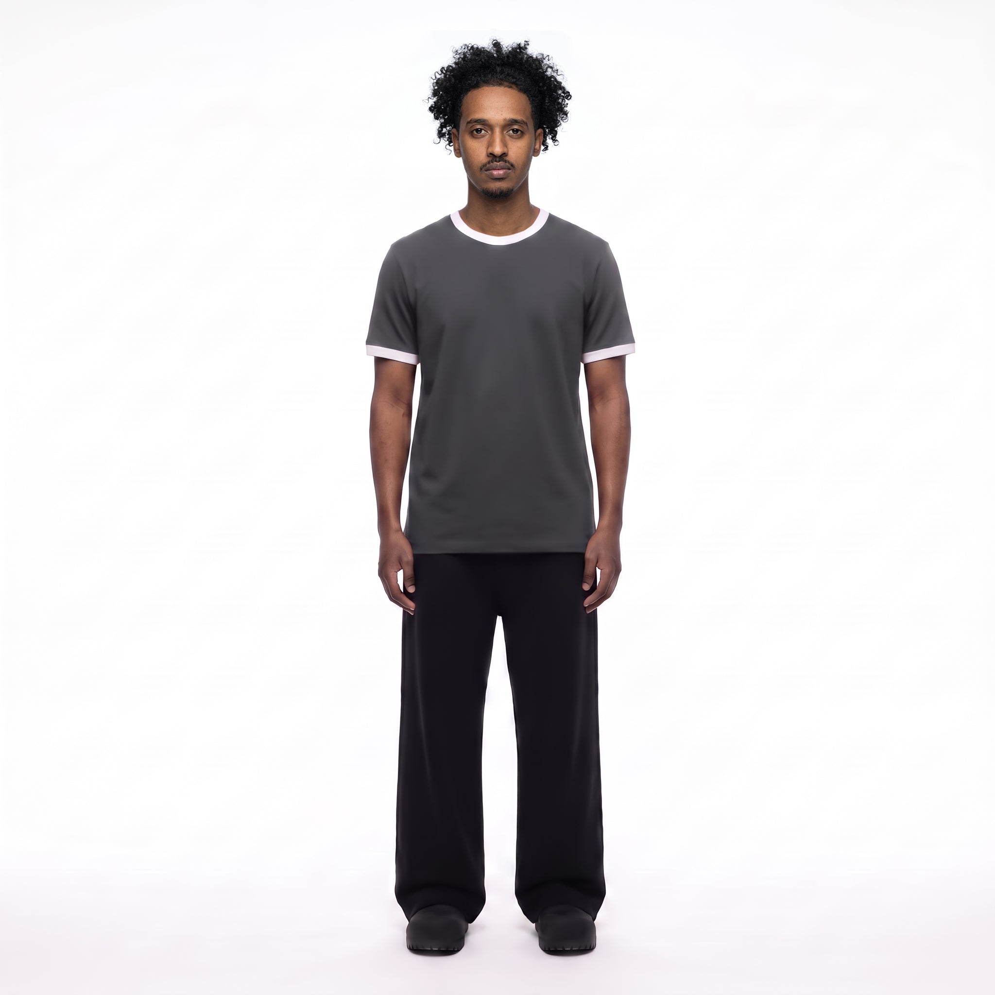Ringer T-shirt Gray