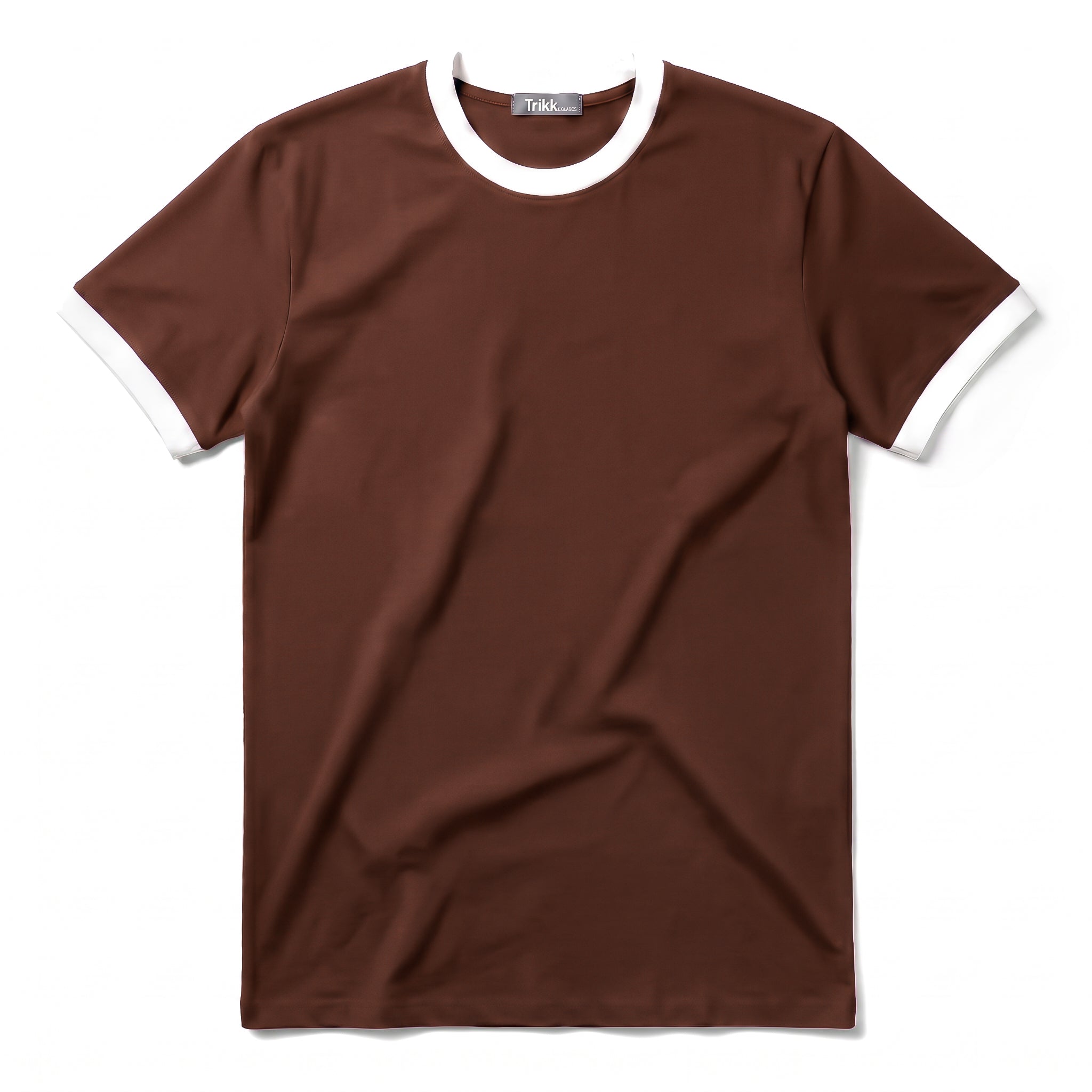 Ringer T-shirt Brown