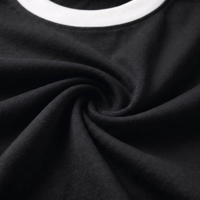 Ringer T-shirt Black
