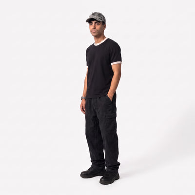 Ringer T-shirt Black