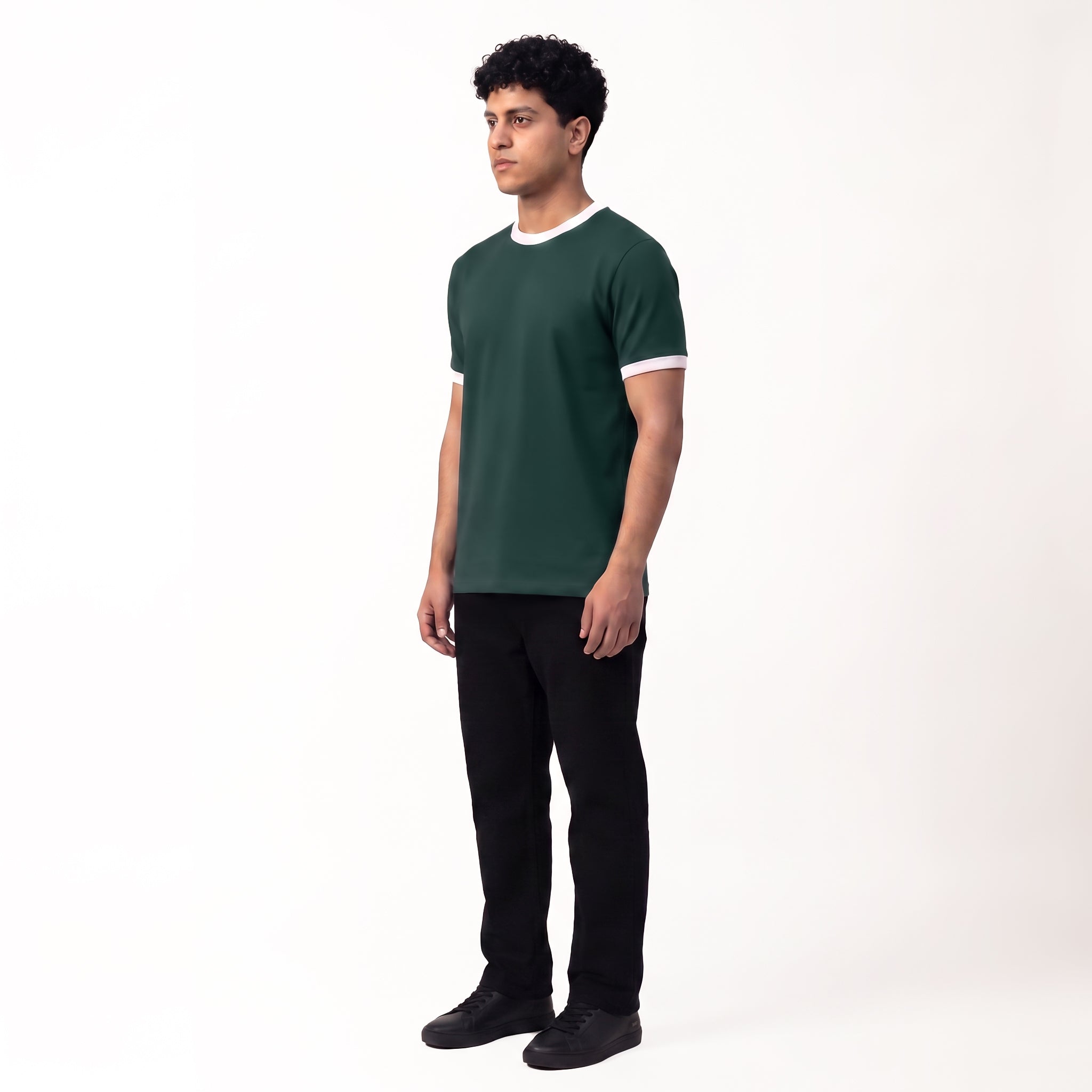 Ringer T-shirt Green