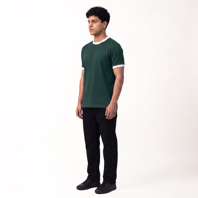 Ringer T-shirt Green