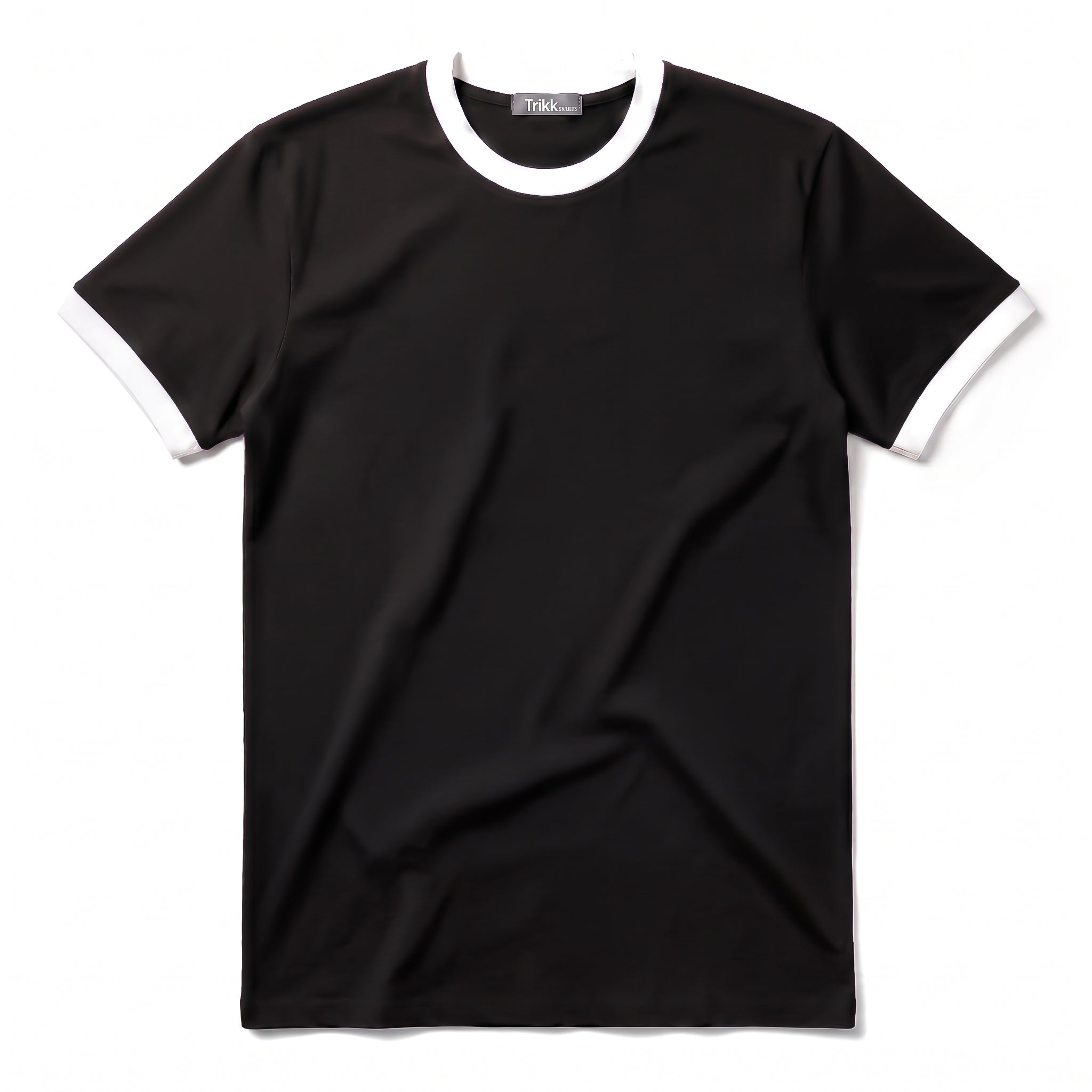 Ringer T-shirt Black