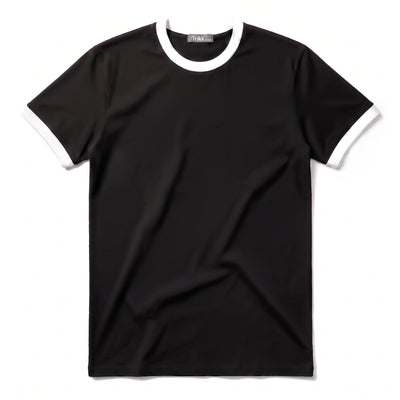 Ringer T-shirt Black