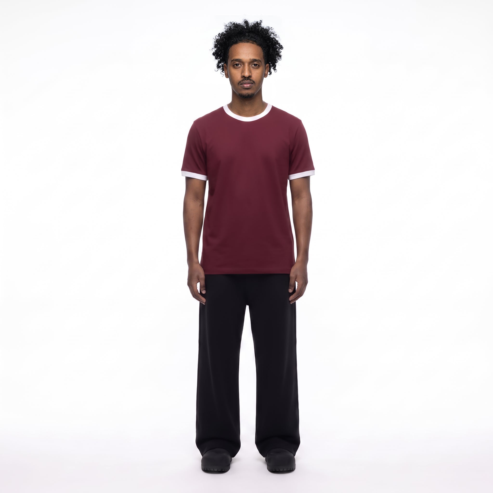 Ringer T-shirt Burgundy