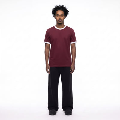 Ringer T-shirt Burgundy
